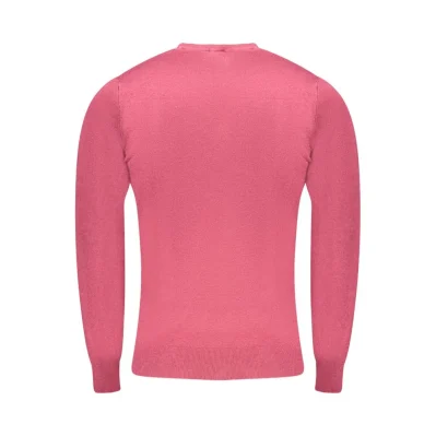 Red Viscose Men Sweater