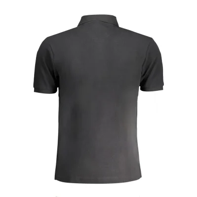 Black Cotton Polo Shirt