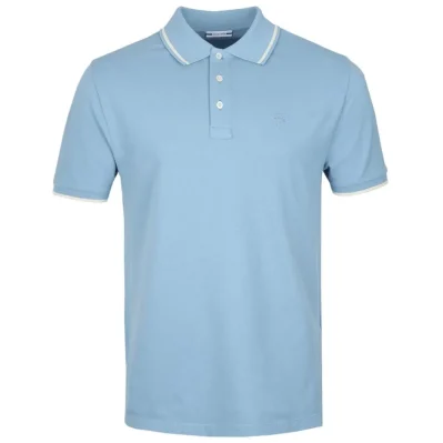 Light Blue Cotton Polo Shirt