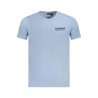 Light Blue Organic Cotton Men T-Shirt