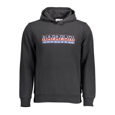Black Cotton Men Sweater