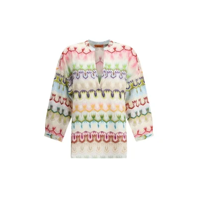 ZigZag pattern Knit Blouse