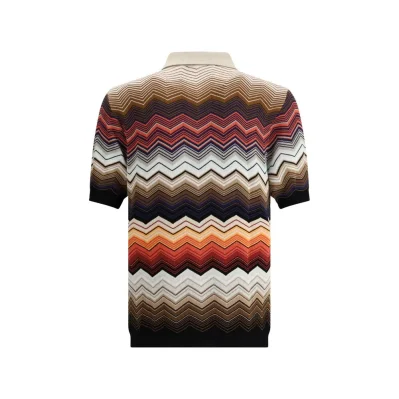 ZigZag Pattern Polo Shirt