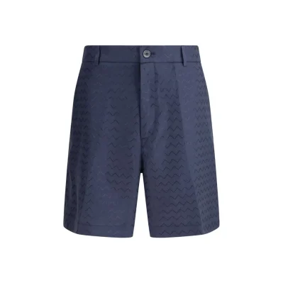 Tailored Shorts with shiny ZigZag pattern