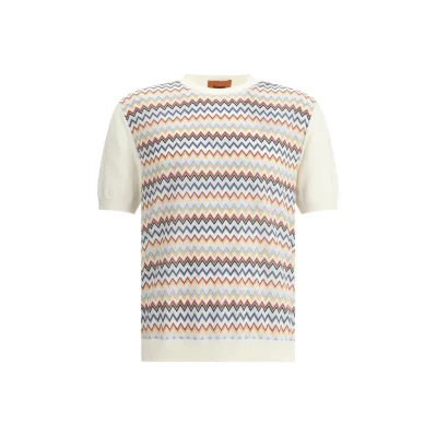 ZigZag pattern Knit T-Shirt