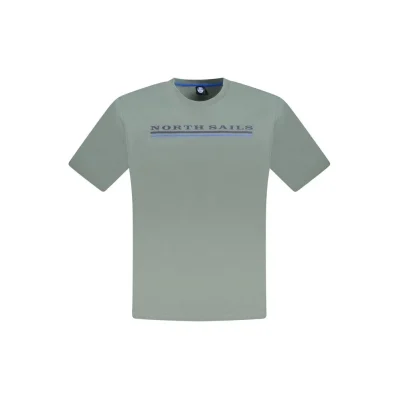 Green Cotton Men T-Shirt