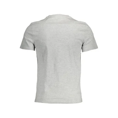 Gray Cotton Men T-Shirt