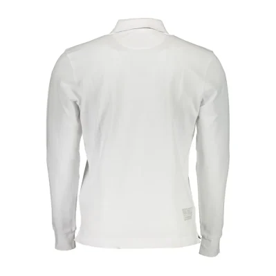 Elegant Long-Sleeved Polo with Contrast Detailing