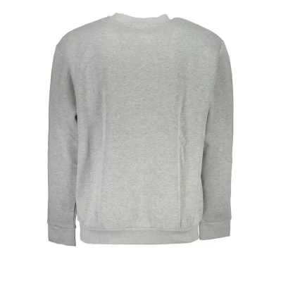 Elegant Gray Crew Neck Designer Sweatshirt