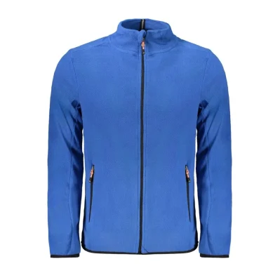 Blue Polyester Men Sweater