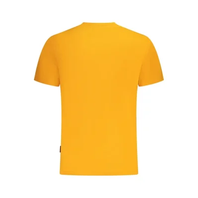 Orange Cotton Men T-Shirt