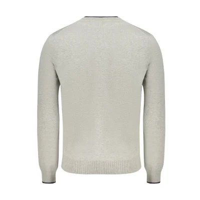 Gray Cotton Men Sweater