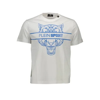 White Cotton Men T-Shirt