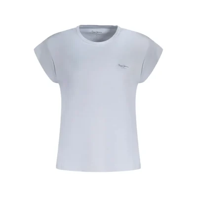 Light Blue Cotton Tops & T-Shirt