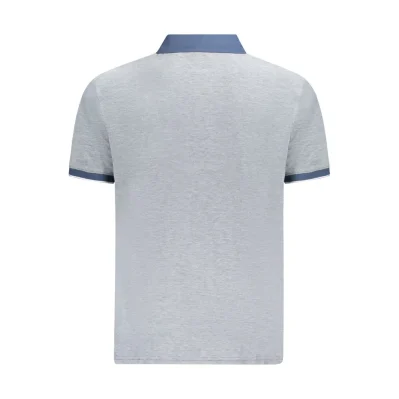 Blue Cotton Polo Shirt