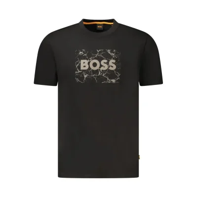 Black Cotton Men TShirt
