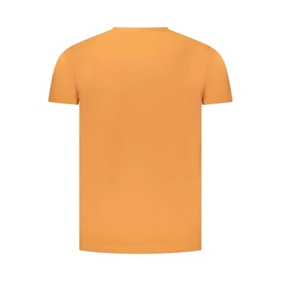 Orange Cotton Men T-Shirt