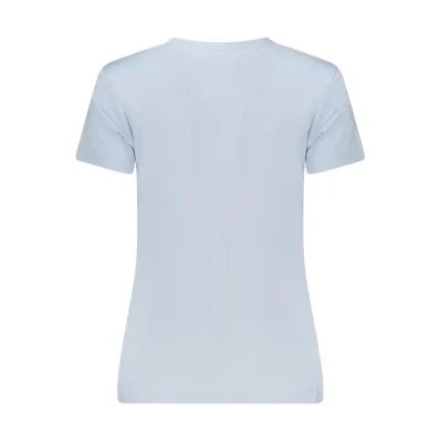 Light Blue Cotton Tops & T-Shirt