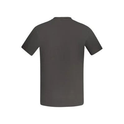Black Cotton Men T-Shirt