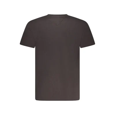Black Cotton Men T-Shirt