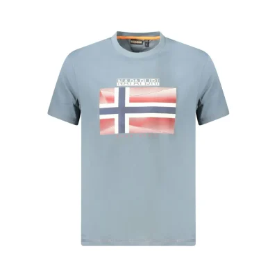 Gray Cotton Men T-Shirt