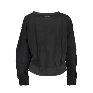 Black Cotton Women Sweater