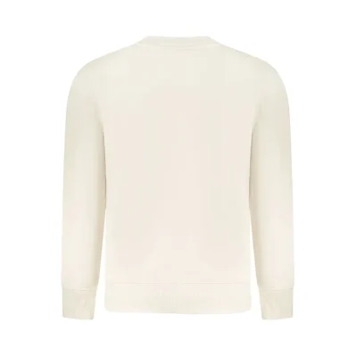 Beige Cotton Men Sweater