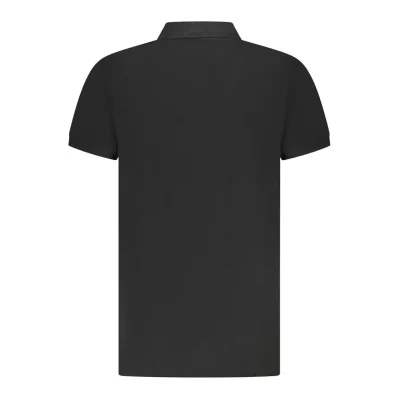 Black Cotton Polo Shirt