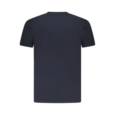 Blue Cotton Men T-Shirt