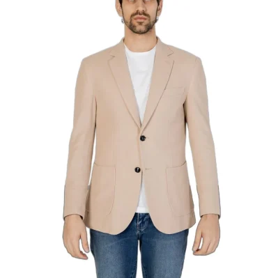 Beige Cotton Blazer