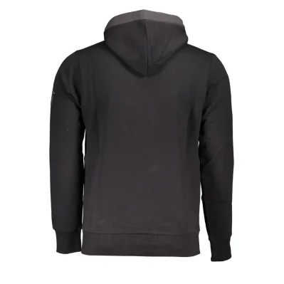 Sleek Hooded Fleece Sweatshirt with Contrast Details