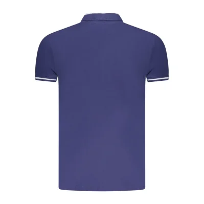 Blue Cotton Polo Shirt