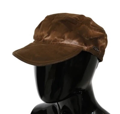 Elegant Brown Newsboy Hat