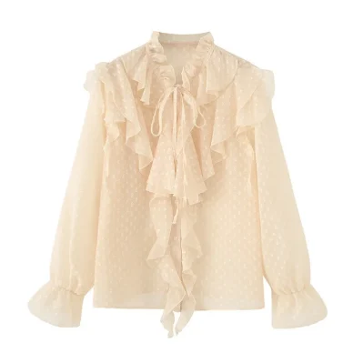 Laminated French Tulle Top