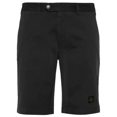 Elegant Beige Bermuda Shorts with Logo Patch