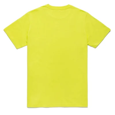 Embossed Logo Cotton T-Shirt in Yellow