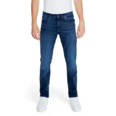 Blue Recycled Cotton Jeans & Pant