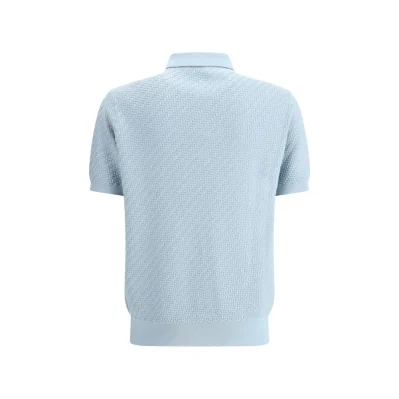 Polo Shirt with woven pattern