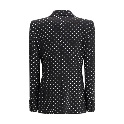 Polka dot single-breasted Blazer