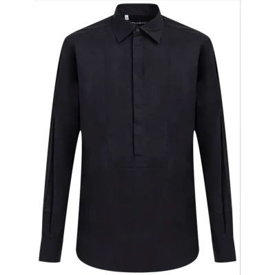 Navy Blue Cotton Shirt