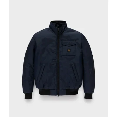 Blue Polyamide Men Jacket