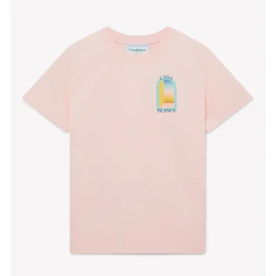 Pink Cotton Men T-Shirt