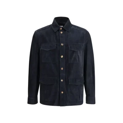 Suede leather shirt Jacket
