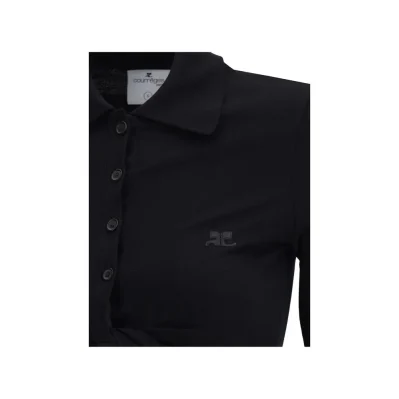 Courrèges Polo with twisted detail