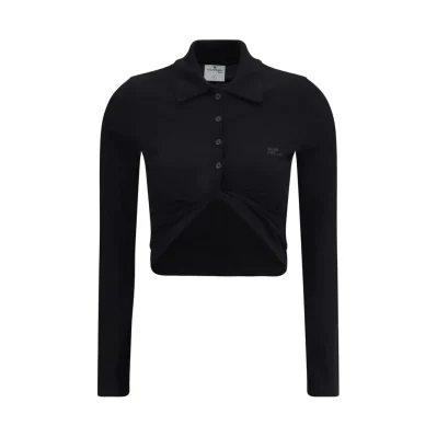 Courrèges Polo with twisted detail