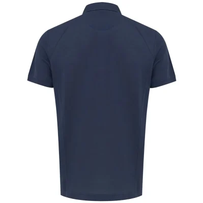 Navy Blue Cotton Polo Shirt