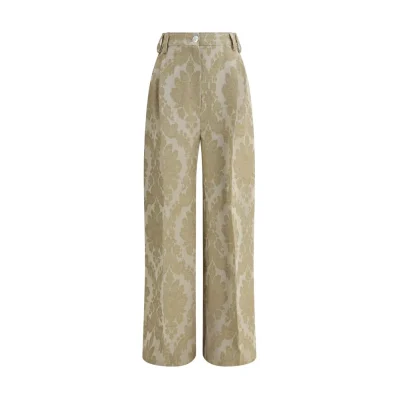 Brocade Print Pants