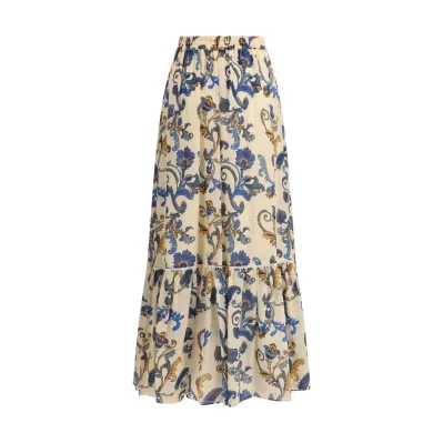 Paisley printed Long Skirt