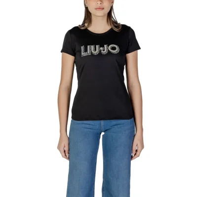 Black Cotton Tops & T-Shirt
