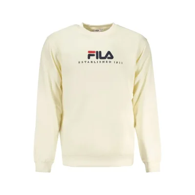 Beige Cotton Men Sweater
